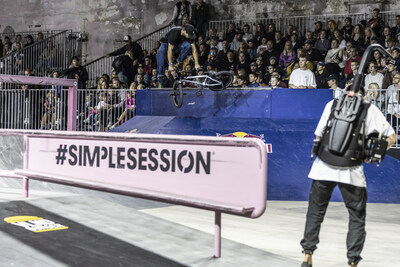 Monster Energy's Jordan Godwin Takes Third Place in Pro BMX Street Final at Simple Session 2023