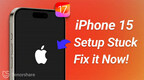 How To Fix iPhone 15 Stuck on Apple Logo During Setup