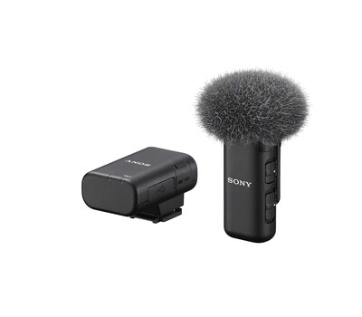 Sony Unveils Three Wireless Microphones with Exceptional Sound Quality, Lightweight and Unparalleled Portability. The ECM-W3S allows for a wide range of shooting scenarios (photographed with windscreen).