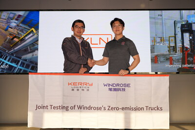 Alan Cheung, Managing Director KEAS and Wen HAN, founder, chairman, and CEO of Windrose Technology