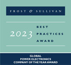 TMEIC Awarded Frost &amp; Sullivan's 2023 Global Company of the Year Award for Revolutionizing the Power Electronics Industry with Its Innovative Technologies