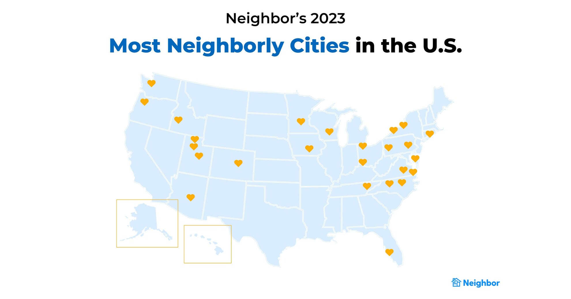 Reveals 2023 Rankings of the Most Neighborly Cities in America