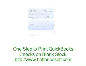 Blank check stock printing for QB customers