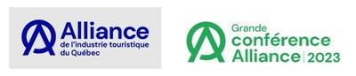 Logos de l'Alliance de l'industrie touristique du Qubec et de la Grande confrence Alliance 2023 (Groupe CNW/Alliance de l''industrie touristique du Qubec)