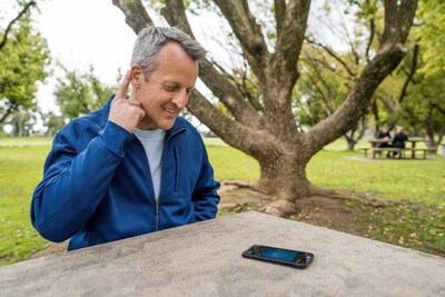 New Beltone Serene™ hearing aids: Convenience of answering calls with just a double-tap on the ear!