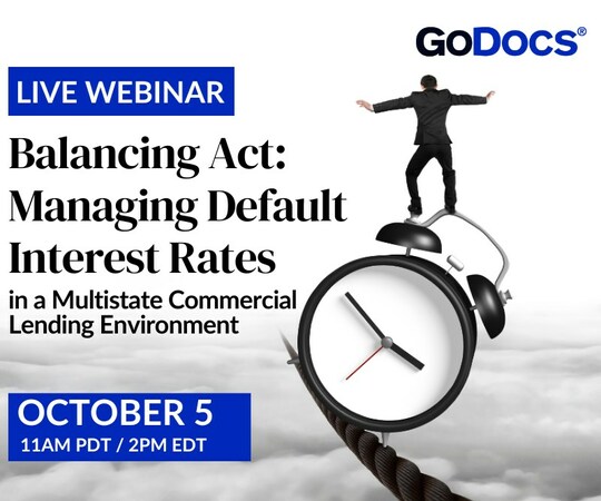A GoDocs Webinar: Managing Default Rates in a Nationwide Commercial Lending Environment - Vimarsana News