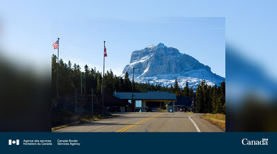 Le point d'entre de Chief Mountain (Groupe CNW/Agence des services frontaliers du Canada)