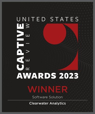 Clearwater Analytics Wins the 2023 Captive Review US Award for Software Solution of the Year.
