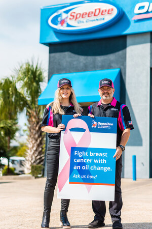 SpeeDee Oil Change &amp; Auto Service® Supports Breast Cancer Awareness, Donates $2 From Every Oil Change in October