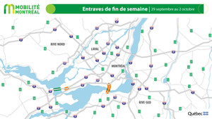 PLANIFIER SES DÉPLACEMENTS DURANT LA FIN DE SEMAINE DU 29 SEPTEMBRE AU 2 OCTOBRE - ENTRAVES MAJEURES SUR LE RÉSEAU AUTOROUTIER