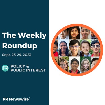 PR Newswire Weekly Policy & Public Interest Press Release Roundup, Sept. 25-29, 2023. Photo provided by Scholastic Inc. https://prn.to/46o9tH2