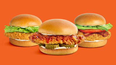 A&W’s new lineup of Chicken Crunchers sandwiches (CNW Group/A&W Food Services of Canada Inc.)