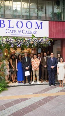 Delegates from the Brazil Embassy at Bloom Cafe & Cakery, Vasant Vihar