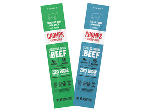 BEST-FOR-YOU SNACK BRAND, CHOMPS, EXPANDS ITS LINE OF MINI "CHOMPLINGS" WITH NEW SKUS