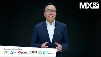 George, Zhao, CEO de HONOR, hablando en el evento México 5G