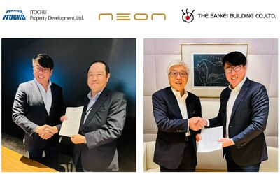 NEONグループは、日本の戦略的拡大のため、伊藤忠プロパティ開発と三井ビルディングと合弁事業を設立