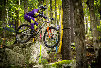 Monster Energy’s Marine Cabirou Earns Victory in the Elite Women's Division at UCI Downhill Mountain Bike World Cup in Snowshoe, USA