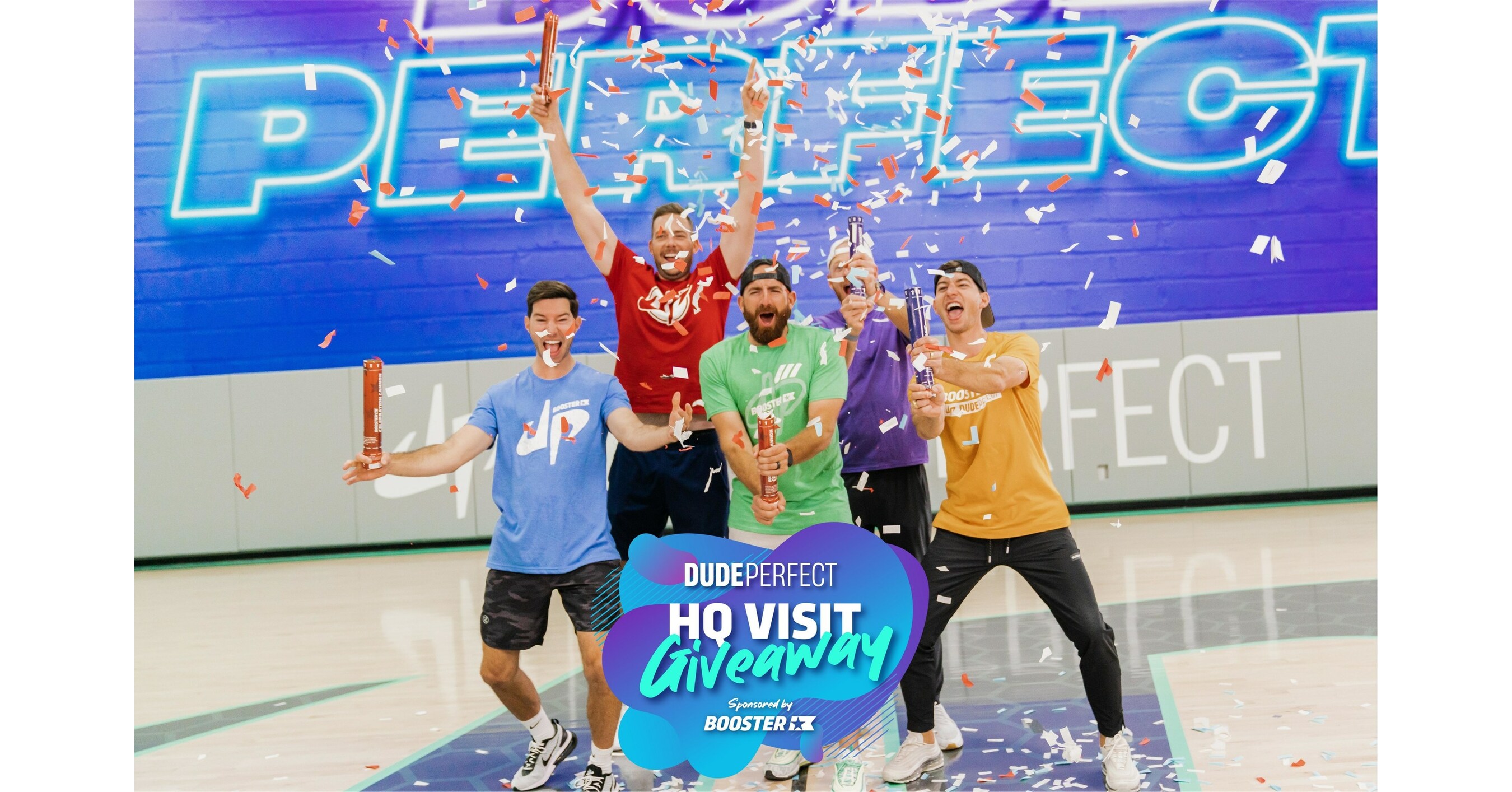 Booster Partners with Dude Perfect