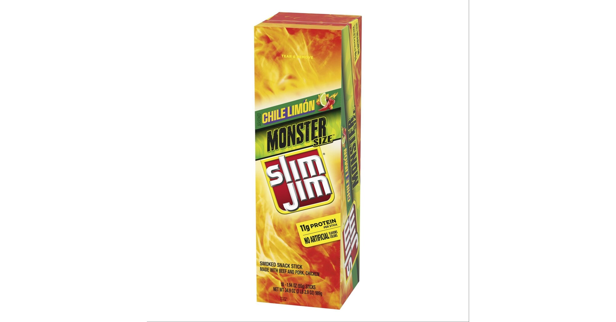 Slim Jim Original Monster Size - 1.94 oz/18 pack