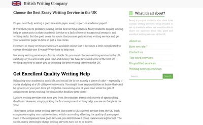 BritishWritingCompany.com - Essay Writing Service that can write your essay for you