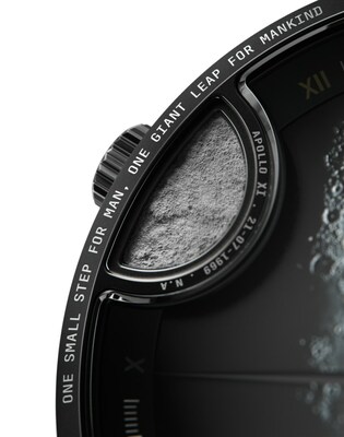 LUNAR1,622 is the tech watch created in tribute to NASA and space exploration, embedded with certified moon dust from a meteorite.