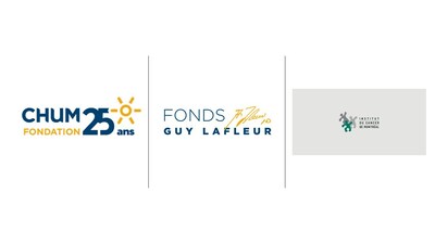 CHUM Foundation | Guy Lafleur Fund | Montreal Cancer Institute logos (CNW Group/Fondation du CHUM)