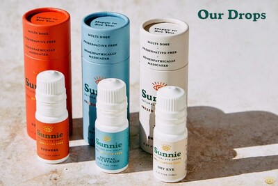 Sunnie Natural's range of all-natural eye drops.