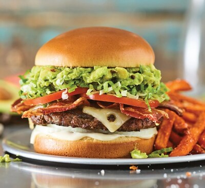 Red Robin’s new-and-improved lineup of gourmet burgers are flat-top grilled for bigger, juicier flavor and stacked with creative, hand-prepped ingredients, like the new Smashed Avocado N’ Bacon Burger, topped with freshly smashed avocado, hardwood-smoked bacon, melty swiss cheese, onion, lettuce, vine-ripened tomato and mayo, all served on Red Robin’s new brioche bun. Yes, it pairs perfectly with Bottomless Steak Fries.