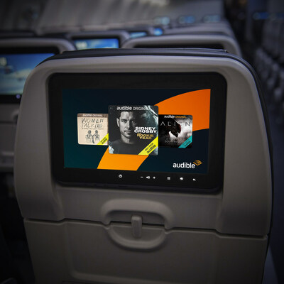 Air Canada today became the first airline to offer Canadian Audible Original Audiobooks and Podcasts and more in its in-flight entertainment (IFE) system. (CNW Group/Air Canada)
