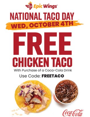 Epic Wings National Taco Day Deal