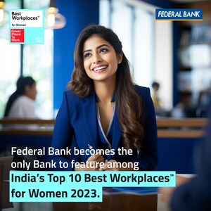 Federal Bank Recognised Among India's Top 10 Best Workplaces for Women
