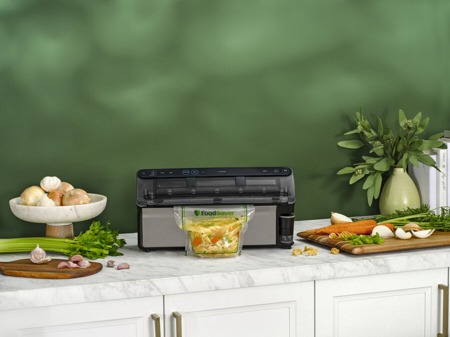 Say Hello to Your New Holiday Hero - the FoodSaver® All-in-One Vacuum Sealer  with New Liquid Food Mode