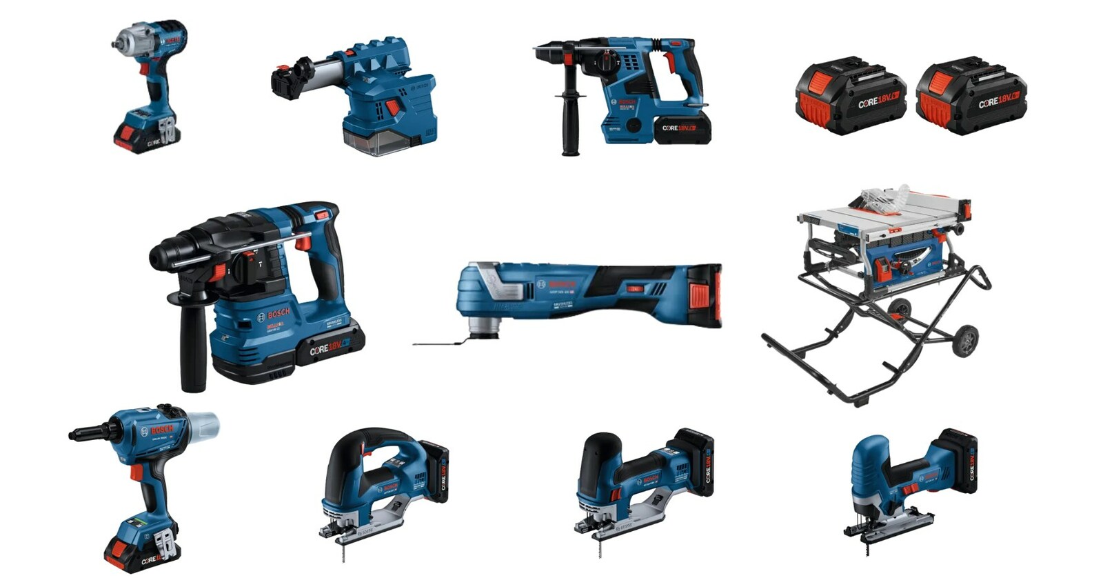 Bosch Power Tools Introduces 17 New Tools to the 18V Line