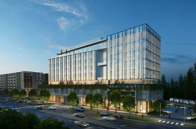 San Jose's Next Stop for Healthcare: This new 10-story, 230,000 sq.-ft. Future Valley Health Center San Jose office building broke ground near VTA's Bascom Station and is expected to see construction completed in late 2025. Check out the new project website at https://www.pmbvhc.com/. (PRNewsfoto/PMB)