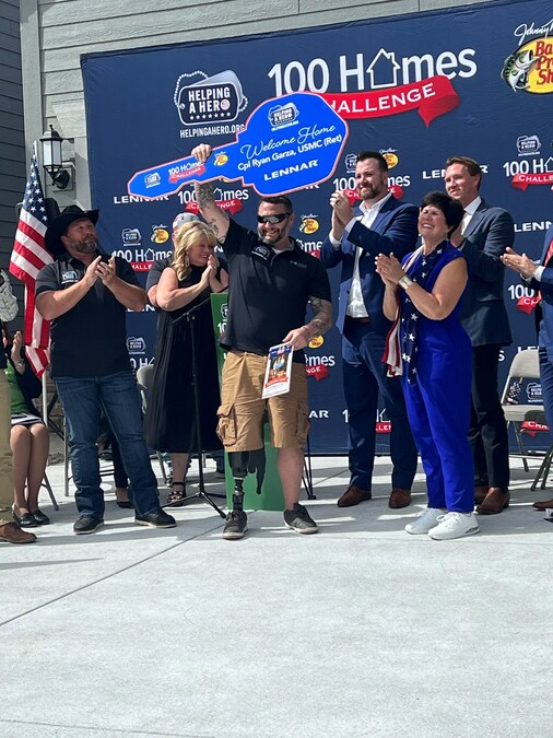 Helping A Hero, Bass Pro Shops and Lennar Welcome U.S. Marine Corporal Ryan Garza (Ret.), an Amputee Injured in Afghanistan, to His New Adaptive Lennar Home - Vimarsana News