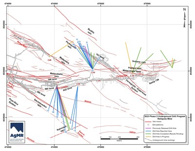 Figure 1: Drill Hole Location Map of the 2023 Drill program (CNW Group/Silver Mountain Resources Inc.)