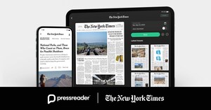 The New York Times Company et PressReader annoncent un nouvel accord pour favoriser la distribution mondiale et atteindre de nouveaux publics