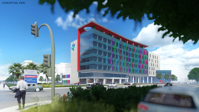 An artist's rendering offers a conceptual view of what the new St. Joseph's Children's Hospital could like like in Tampa.