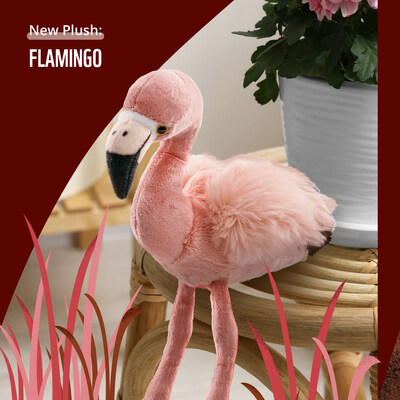 Symbolically adopt a flamboyant flamingo. Your plush purchase helps this long-legged species and other thrive! 

Our plush features the distinctively pink plumage feathers, long neck and characteristically down-turned bill that make flamingos so easy to spot. It also features webbed feet that they use to swim, stir up food and run on water before lifting off into the sky. (CNW Group/World Wildlife Fund Canada)