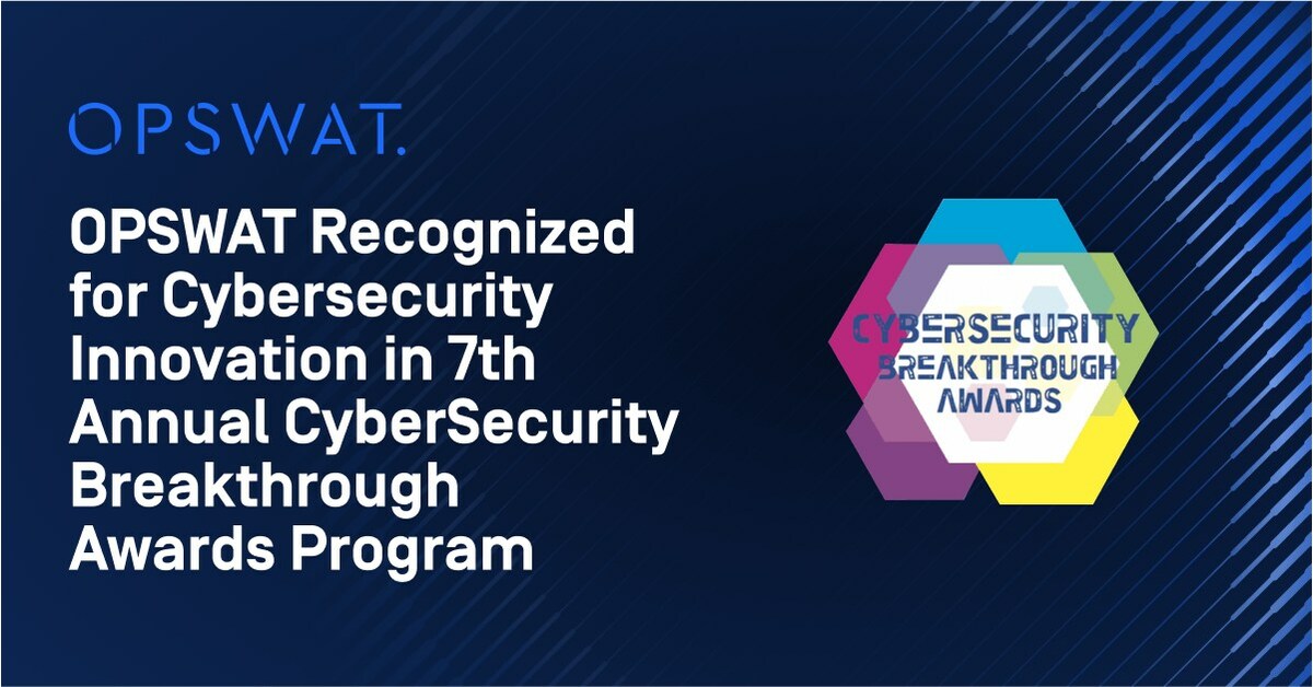 OPSWAT Recognized for Cybersecurity Innovation in 7th Annual