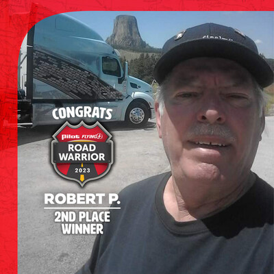 Second place winner Robert Palm receives $10,000 prize as part of 2023 Road Warrior Contest.