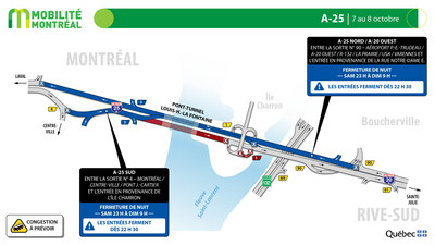 4.  TLHL - secteur tunnel, du 7 au 8 octobre (Groupe CNW/Ministre des Transports et de la Mobilit durable)