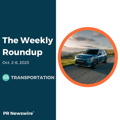 PR Newswire Weekly Transportation Press Release Roundup, Oct. 2-6, 2023. Photo provided by Kia America. https://prn.to/3F4Zz1i