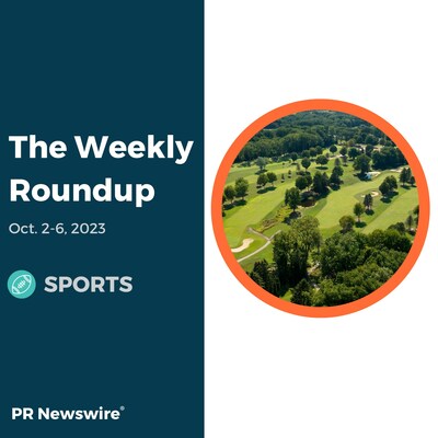 PR Newswire Weekly Sports Press Release Roundup, Oct. 2-6, 2023. Photo provided by DigiKerma. https://prn.to/3rDEPdU