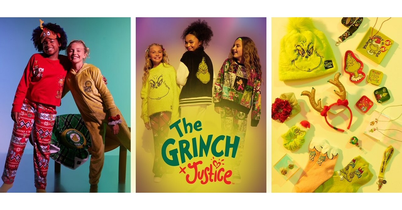 New Justice x The Grinch clothing for tweens available only at Walmart 