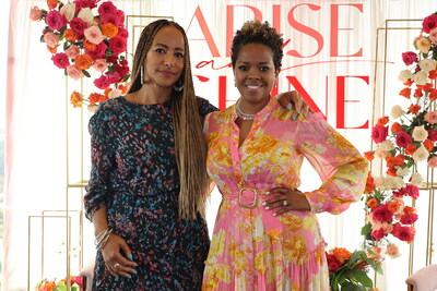 Amy Dubois Barnett and Malinda Williams Arise And Shine brunch. Photo credit: Aliya Dyson