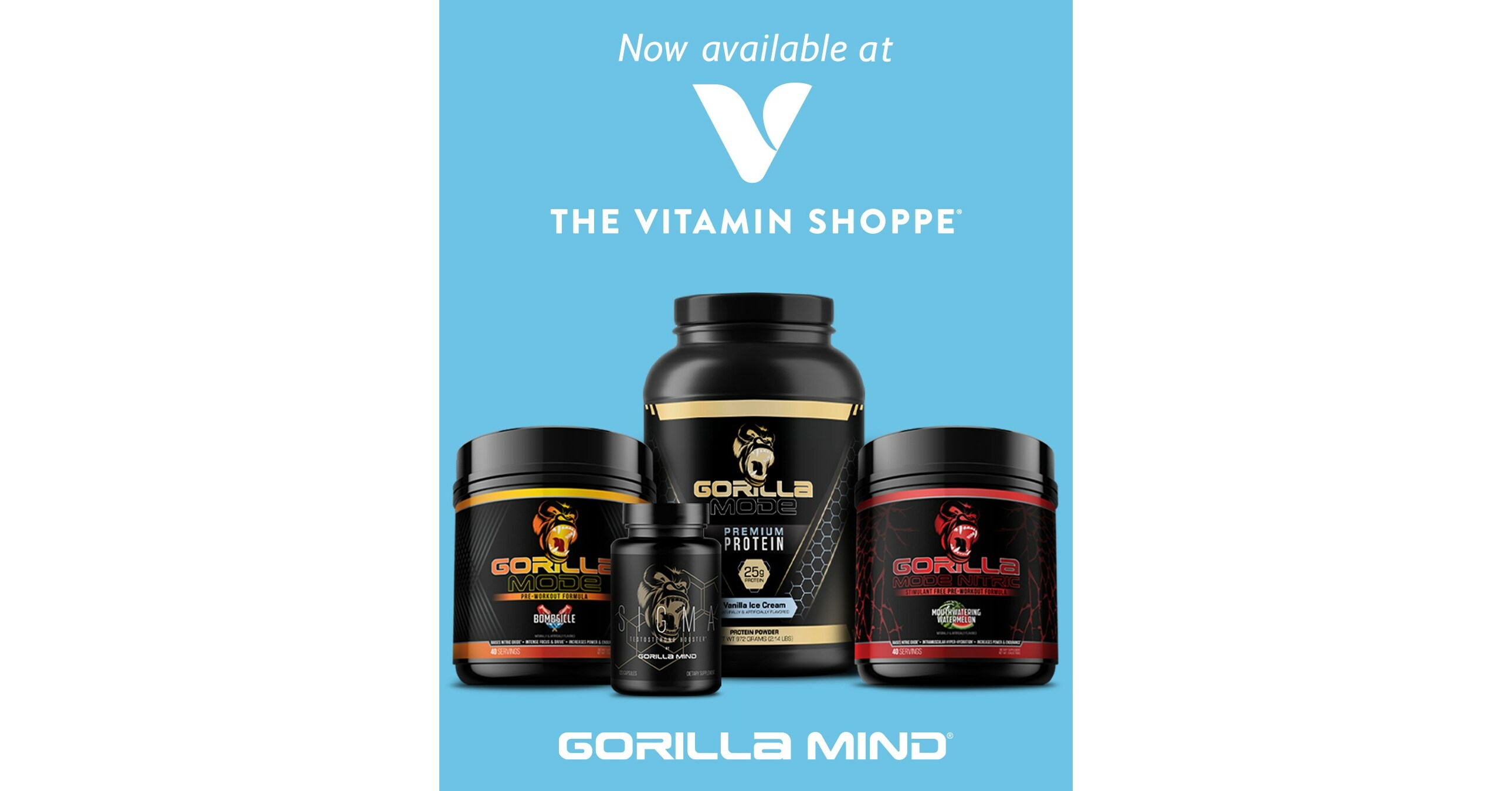 Gorilla Mind Gorilla Mode Nitric Pre-Workout 40 Servings