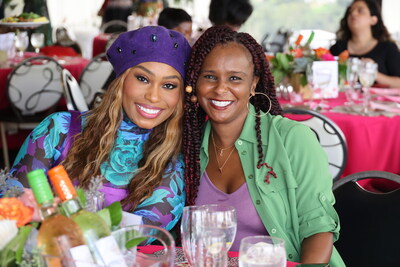 Angell Conwell and Tamara Bass attend the Arise And Shine brunch. Photo credit: Aliya Dyson