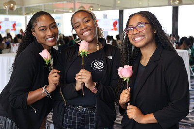 Arise and Shine brunch event 3 girl flowers. Photo credit: Aliya Dyson