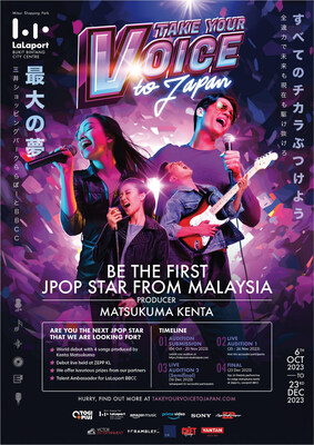 OTOGI PLUS and LaLaport BBCC KICKS OFF “TAKE YOUR VOICE TO JAPAN 2023” SINGING COMPETITION TO MALAYSIA